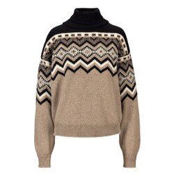 Dale Of Norway Randaberg Sweater Women's in Brownmel Black Off White